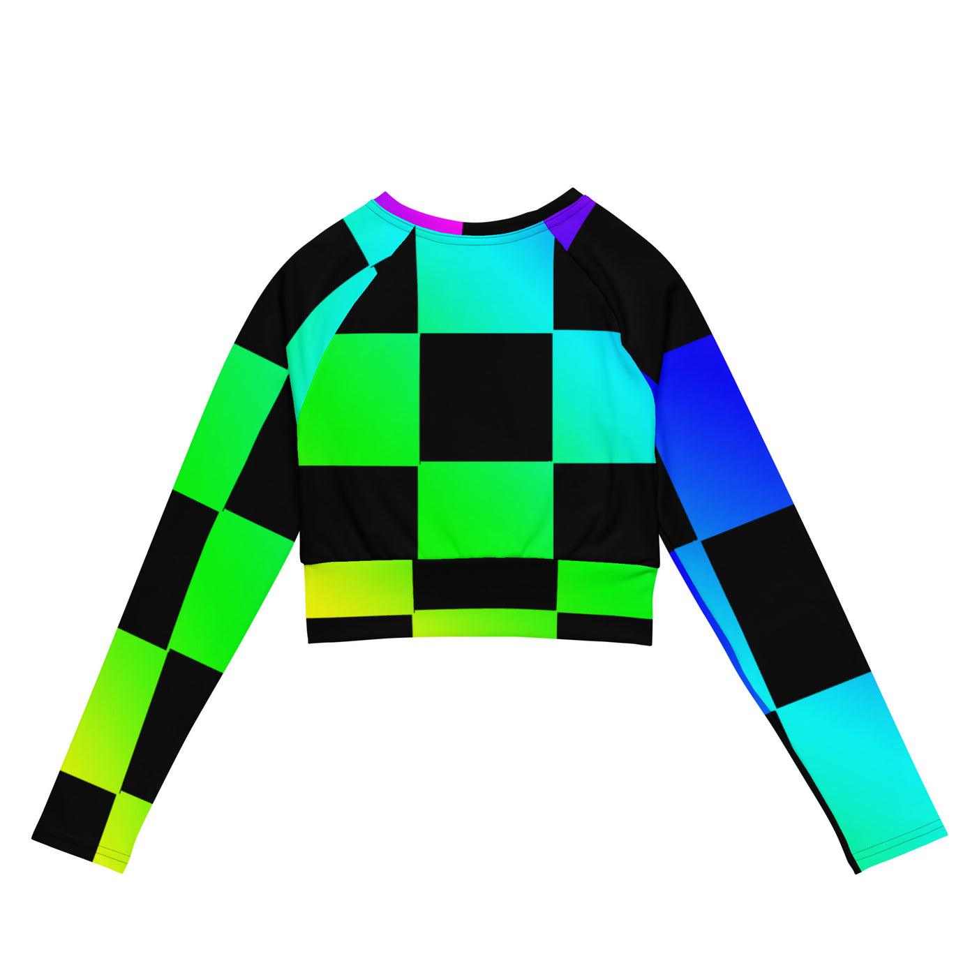 Power lap Recycled long-sleeve crop top