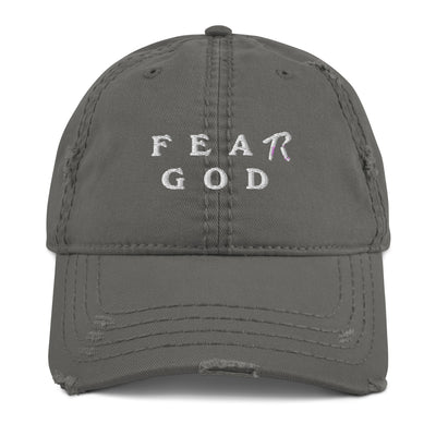 Fear God tr Distressed Dad Hat