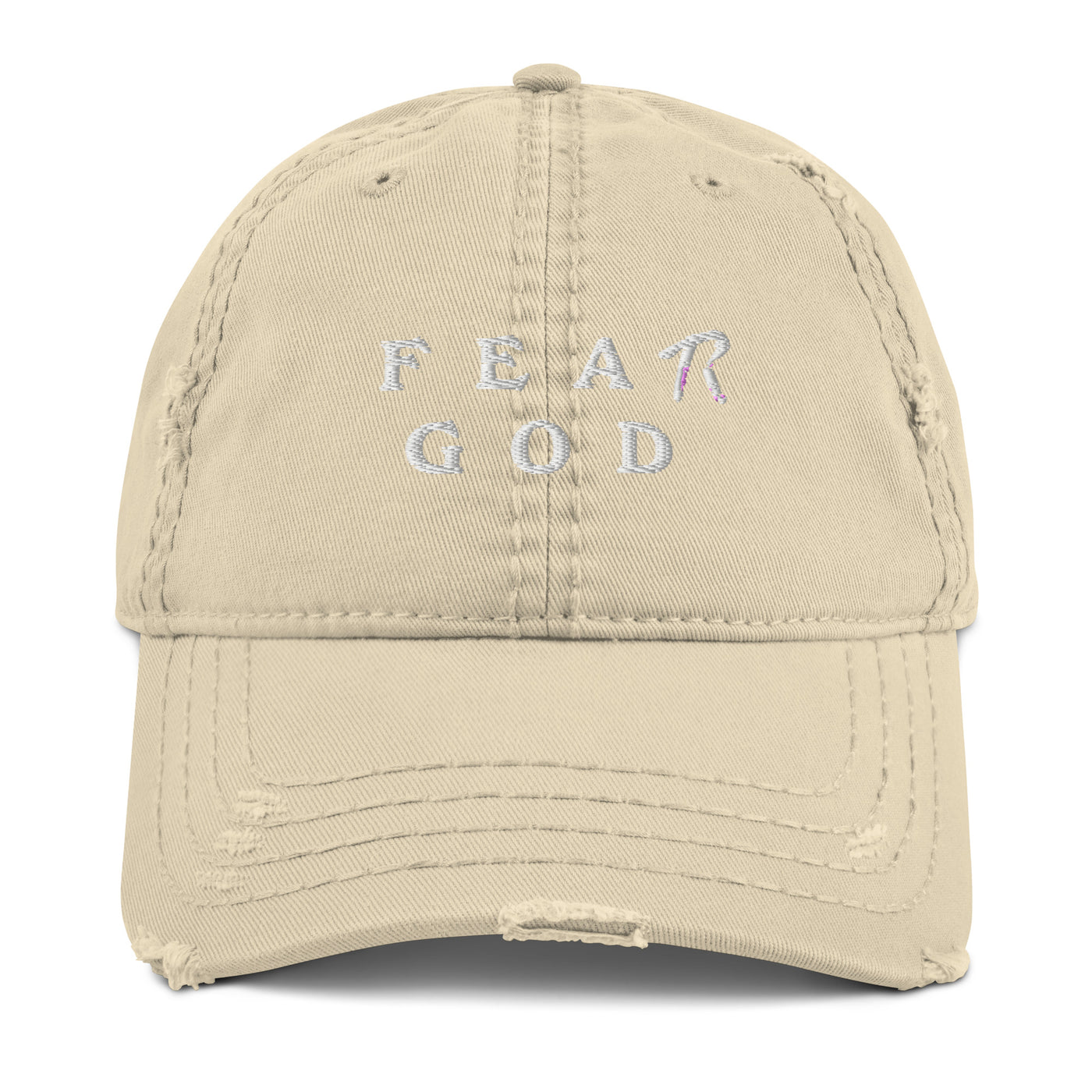 Fear God tr Distressed Dad Hat